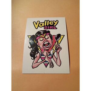 1983 General Mills Zero Heros Trading Card Sticker Card Vintage #41 Valley Girl